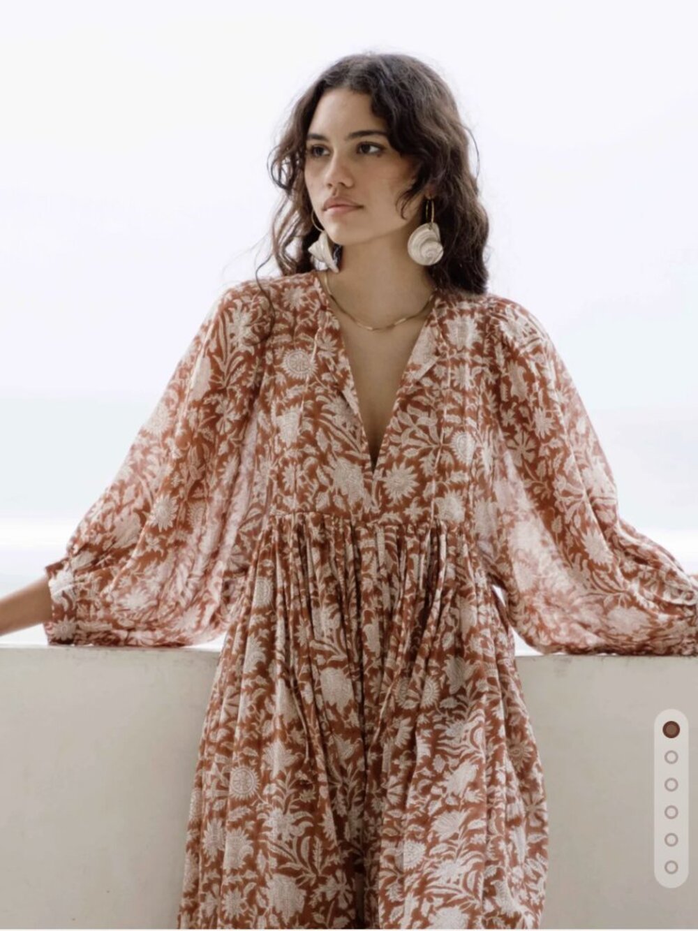 NWT Daughters of Indi Midi Kyra Dress Caramel XS / S